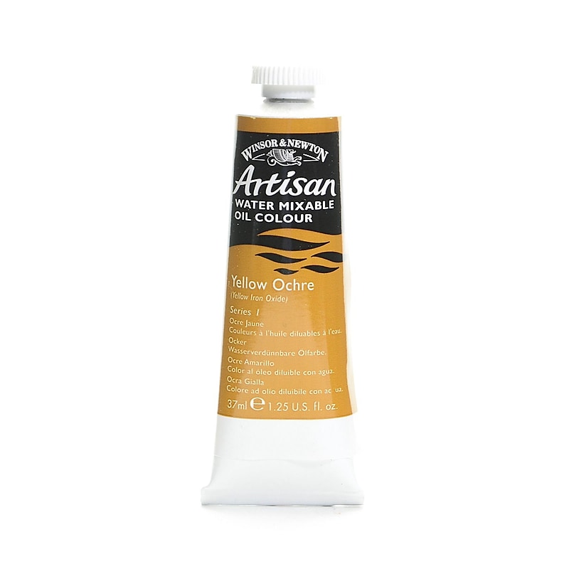 Winsor  And  Newton Artisan Water Mixable Oil Colours Yellow Ochre 37 Ml 744 [Pack Of 3] image 1