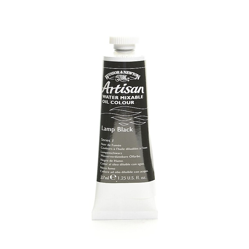 Winsor  And  Newton Artisan Water Mixable Oil Colours Lamp Black 37 Ml 337 [Pack Of 3] image 1