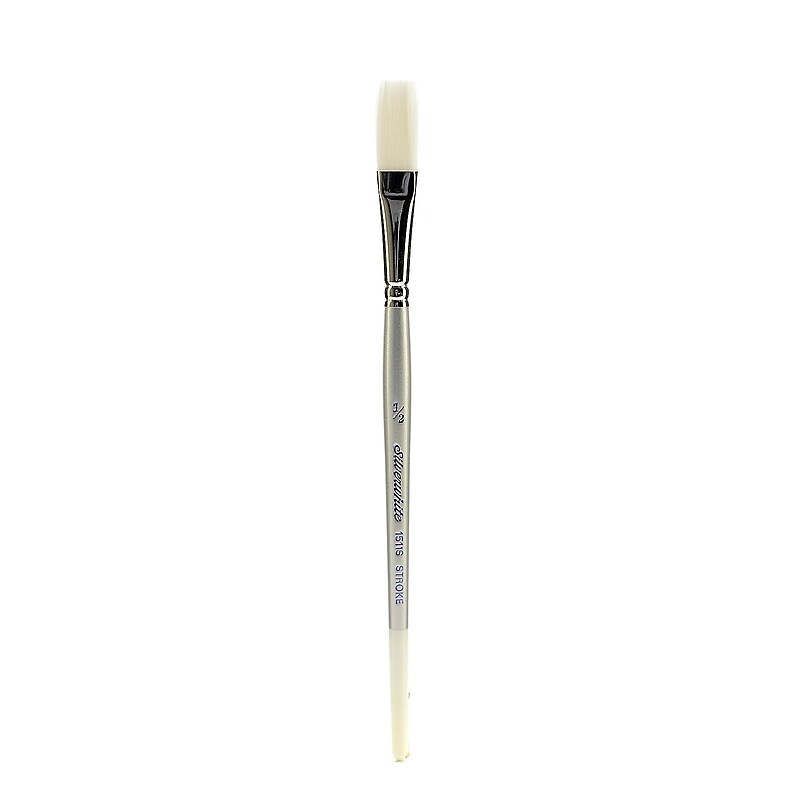 Silver Brush Silverwhite Series Synthetic Brushes Short Handle 1/2 In. Stroke image 1
