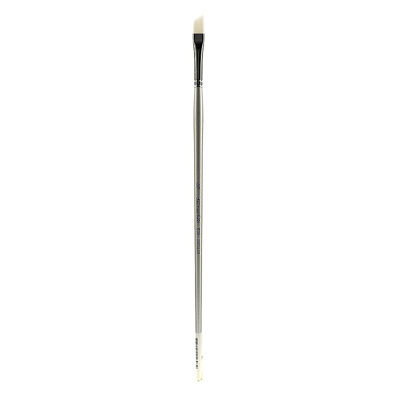 Silver Brush Silverwhite Series Synthetic Brushes Short Handle, 3/8" Angular (63064) image 1