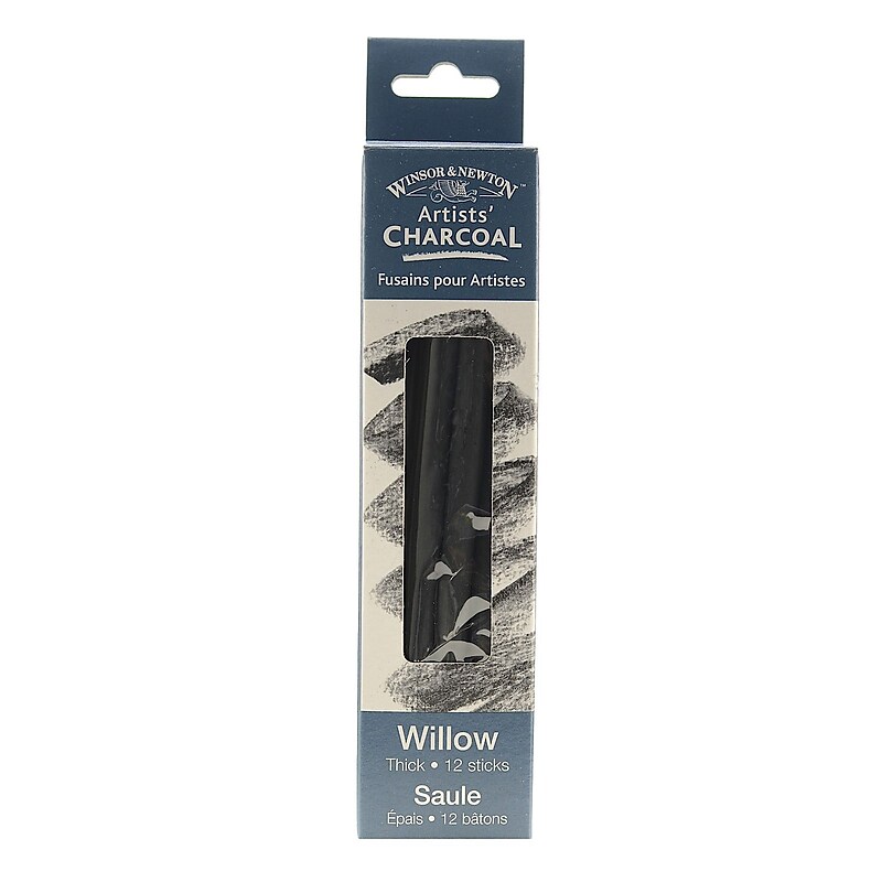 Winsor & Newton Willow Charcoal, Gray, 2/Pack, 2/Pack (50648-PK2) image 1