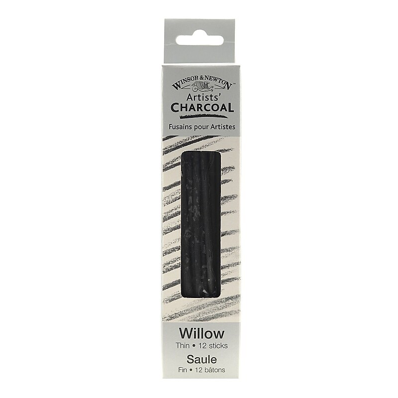 Winsor & Newton Willow Charcoal, Gray, 12/Pack, 2/Pack (68379-PK2) image 1