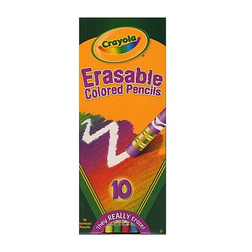 Crayola Erasable Colored Pencils Set Of 10 [Pack Of 4] Staples