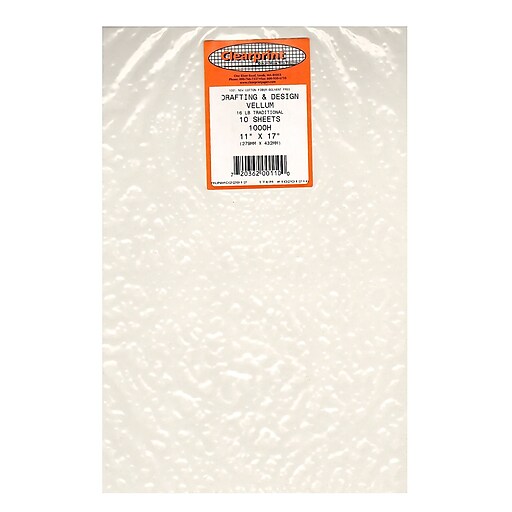 Staedtler Mars 100% Vellum Tracing Paper, Plain, 11 x 17