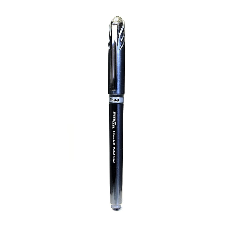 Pentel EnerGel Gel Ink Ballpoint Pens, 1.0mm, Black, 12/Pack (17036-PK12) image 1