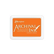 Ranger Archival Ink, Monarch Orange, 2 1/2" X 3 3/4" Pad, 3/Pack (69804-Pk3)