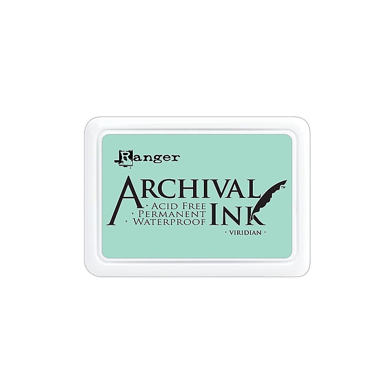 Ranger Archival Ink Viridian 2 1/2 In. X 3 3/4 In. Pad [Pack Of 3] image 1