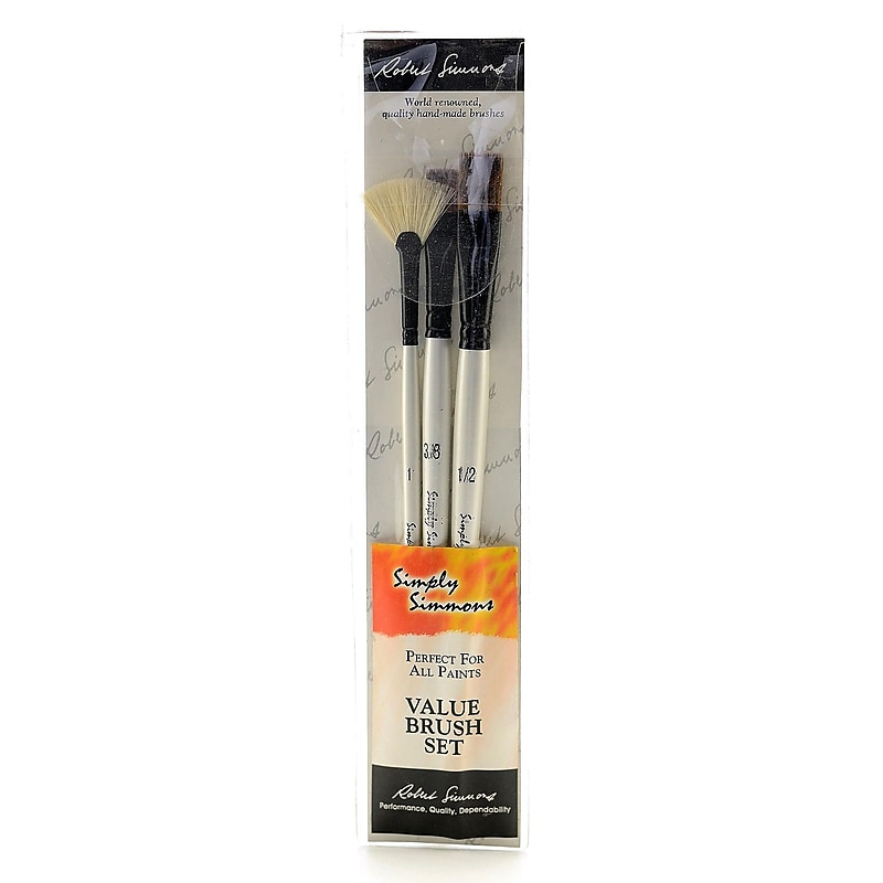 Robert Simmons Simply Simmons Value Brush Sets Grass And Grain Set Set Of 3 image 1