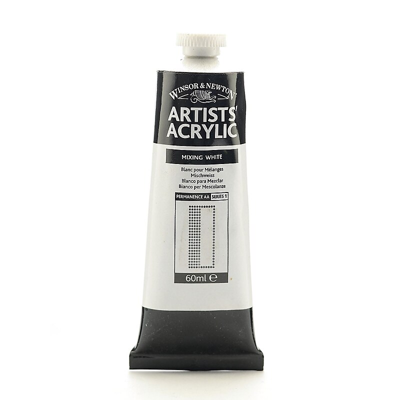 Winsor  And  Newton Professional Acrylic Colours Mixing White 60 Ml 415 [Pack Of 2] image 1