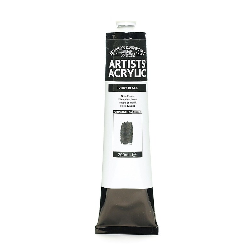 Winsor  And  Newton Professional Acrylic Colours Ivory Black 200 Ml 331 image 1