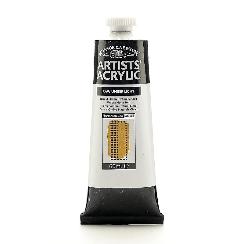 Winsor  And  Newton Professional Acrylic Colours Raw Umber Light 60 Ml 557 [Pack Of 2] image 1