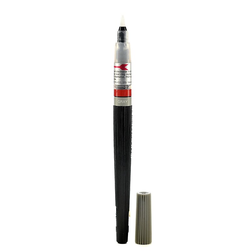 Pentel Color Brush, Gray Pen, 5/Pack (19253-Pk5) image 1