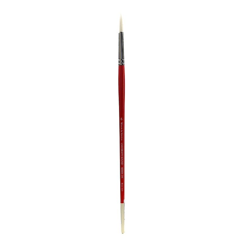 Winsor And Newton University Series Long Handled Brushes 6 Round 235 image 1