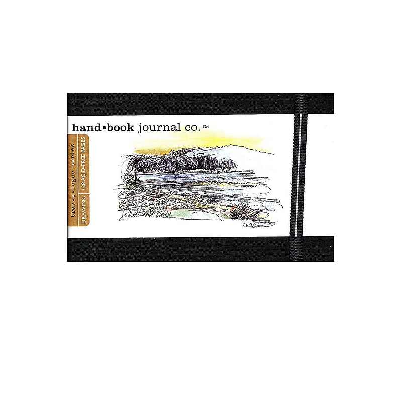 Global Art Hand Book Journal Co. Travelogue 5.5" x 3.5" Drawing Sketch Pad, 128 Sheets/Pad (10746) image 1