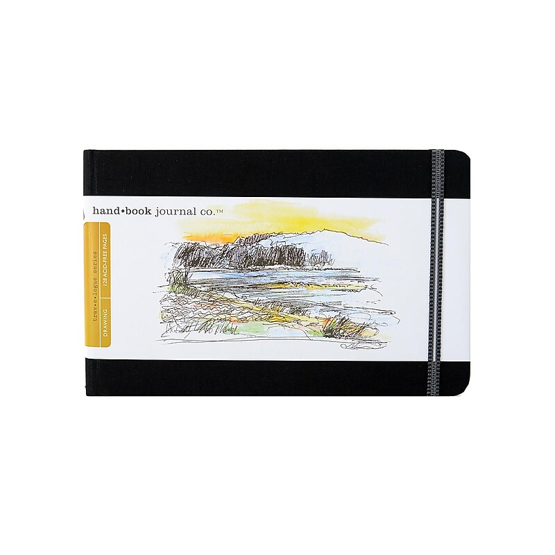Global Art Hand Book Journal Co. Travelogue 8.25" x 5.5" Drawing Sketch Pad, 128 Sheets/Pad, 2/Pack (17585-PK2) image 1