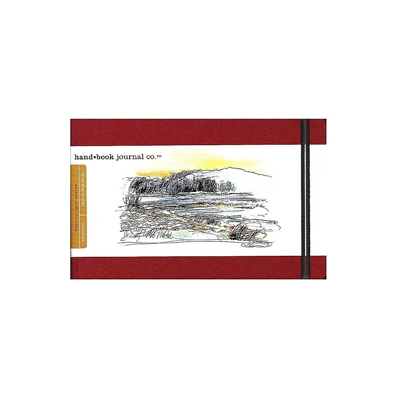 Global Art Hand Book Journal Co. Travelogue 8.25" x 5.5" Drawing Sketch Pad, 128 Sheets/Pad, 2/Pack (56263-PK2) image 1