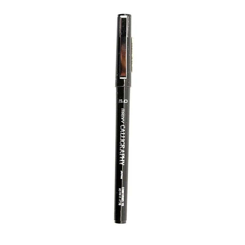 Marvy Uchida 6000 Calligraphy Pens, Broad Nib,  Black Ink, 12/Pack (24584-PK12) image 1