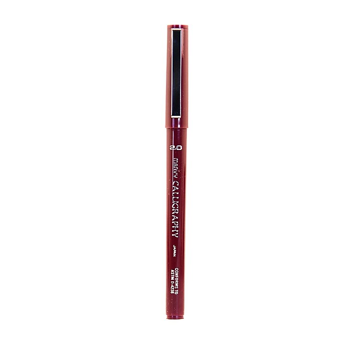 Marvy Uchida 6000 Calligraphy Pens, Burgundy, Fine Nib Burgundy