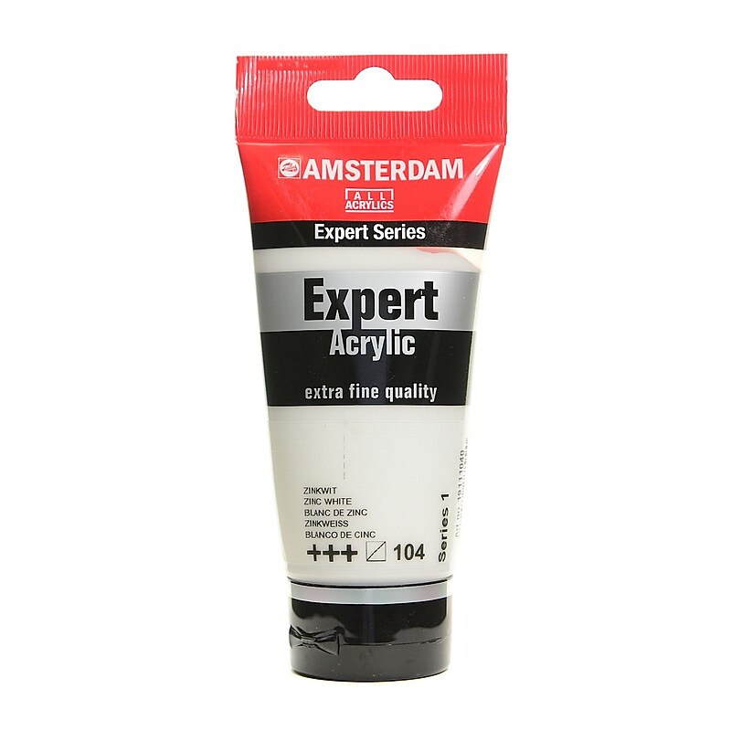Amsterdam Expert Acrylic Tubes Zinc White 75 Ml [Pack Of 3] image 1