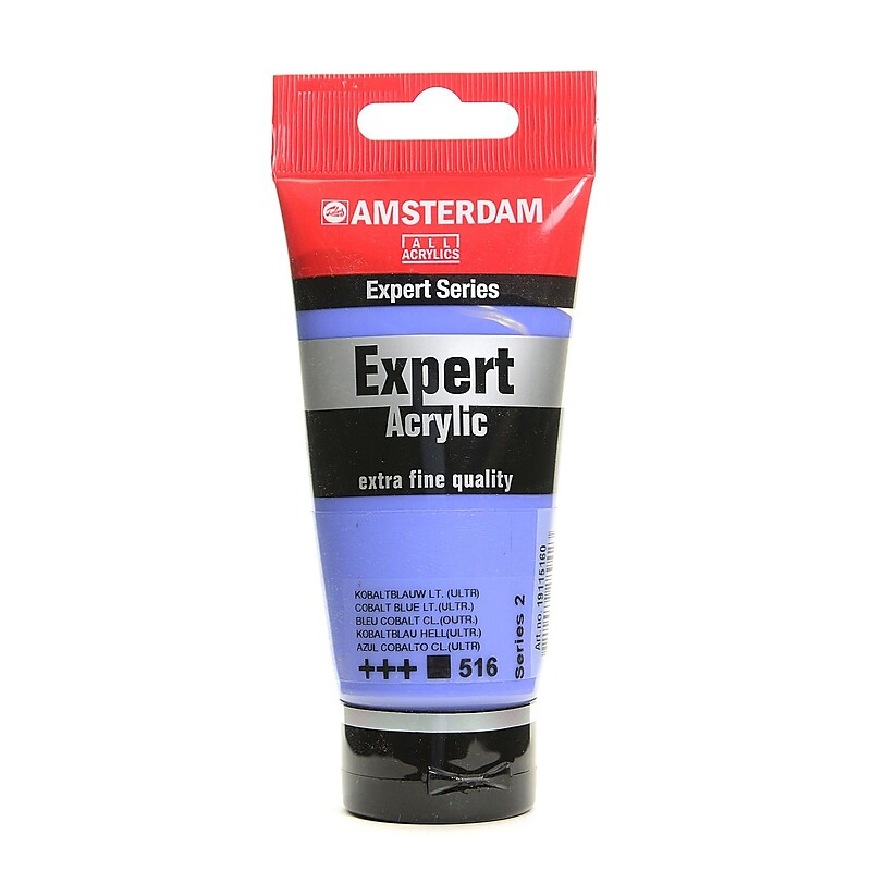 Amsterdam Expert Acrylic Tubes Cobalt Blue Light (Ultramarine) 75 Ml [Pack Of 3] image 1
