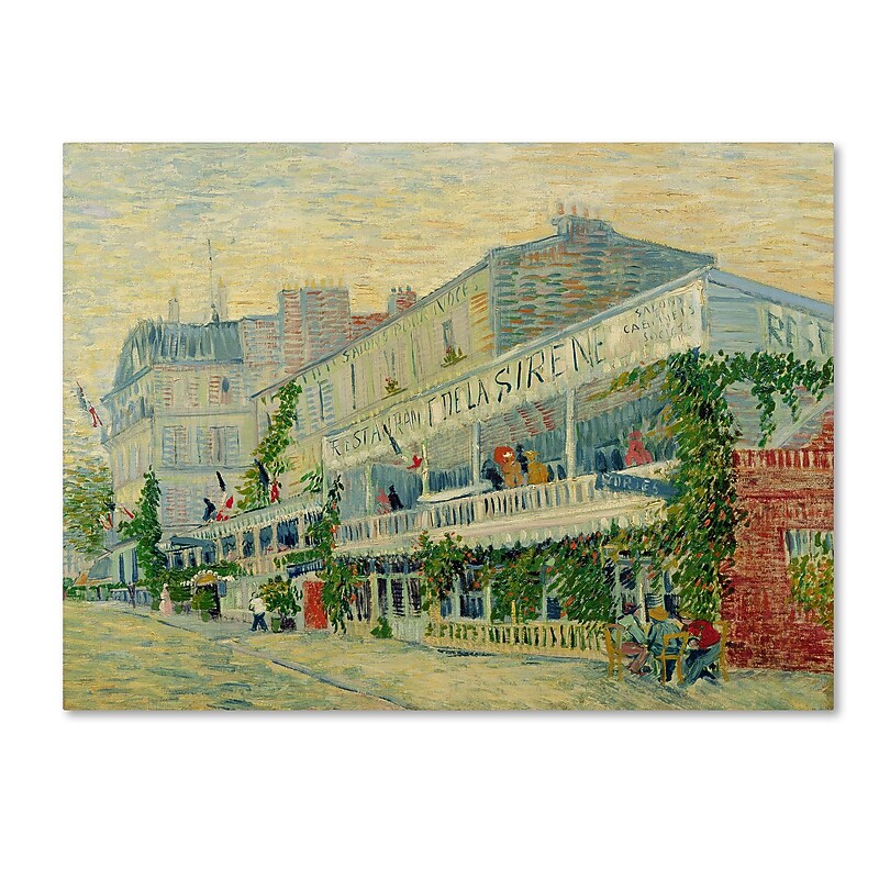 Trademark Fine Art van Gogh 'Restaurant de la Sirene 1887' 35 x 47 (BL0146-C3547GG) image 1