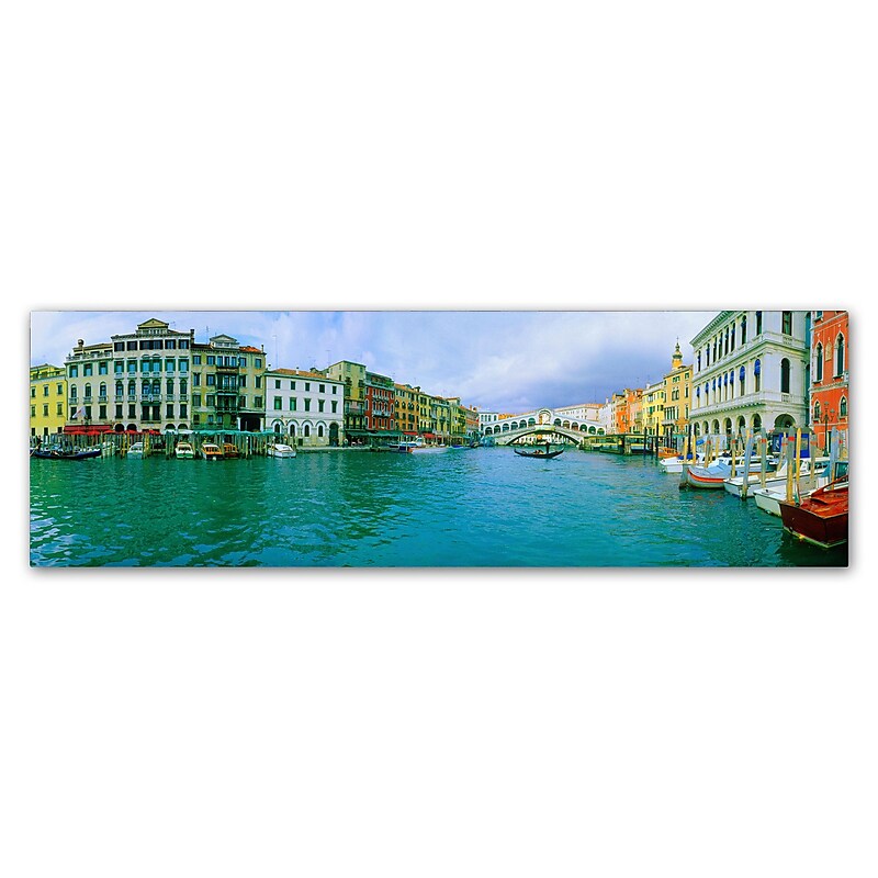 Trademark Fine Art John Xiong 'Venice Waterways' 16 x 47 (ALI0644-C1647GG) image 1