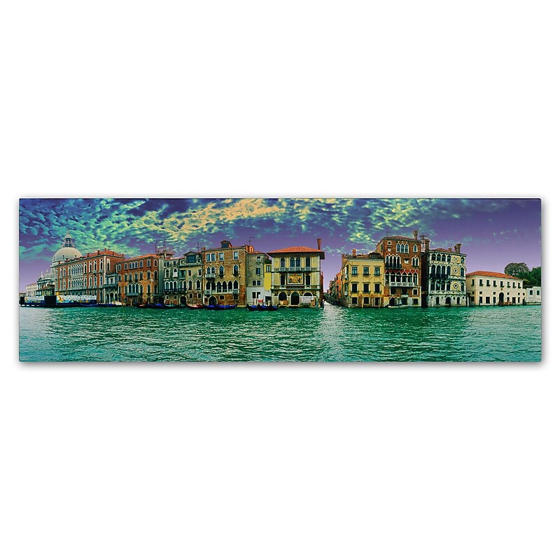 Trademark Fine Art John Xiong 'Buildings of Venice' 16 x 47 (ALI0646-C1647GG) image 1