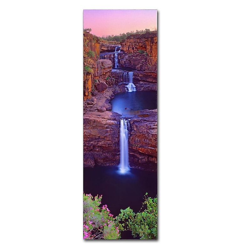 Trademark Fine Art John Xiong 'Red Rock Cascade' 16 x 47 (ALI0649-C1647GG) image 1