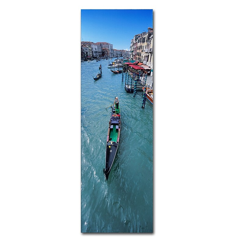Trademark Fine Art John Xiong 'Gondola Canal' 16 x 47 (ALI0654-C1647GG) image 1