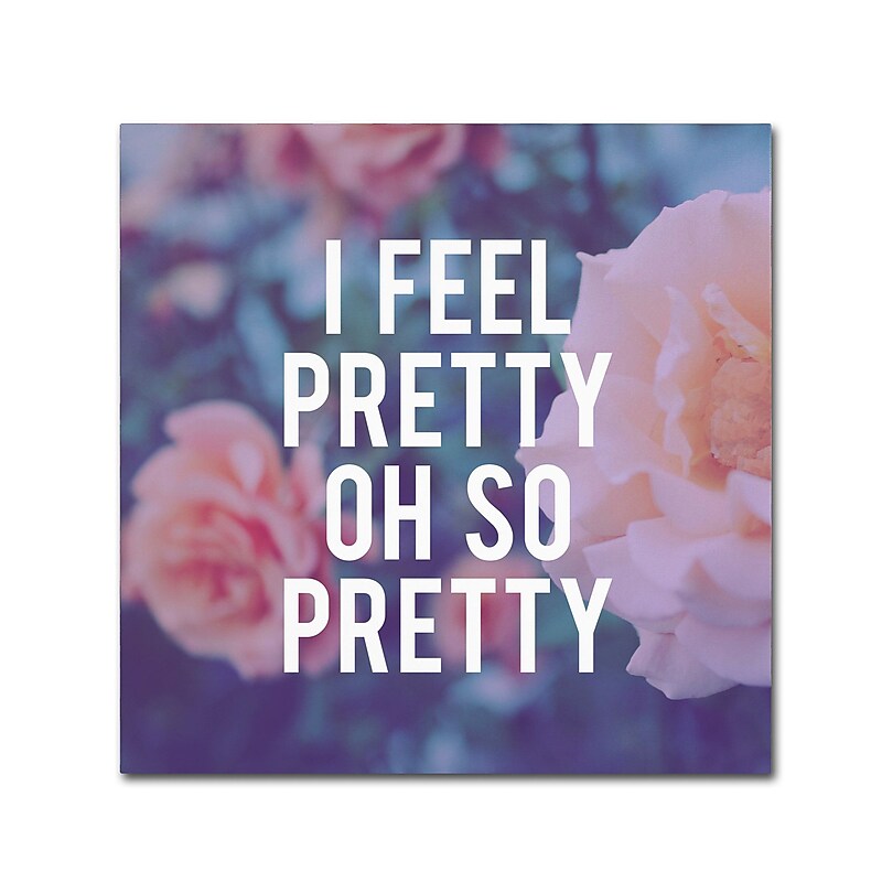 Trademark Fine Art Leah Flores 'So Pretty' 24 x 24 (ALI0675-C2424GG) image 1