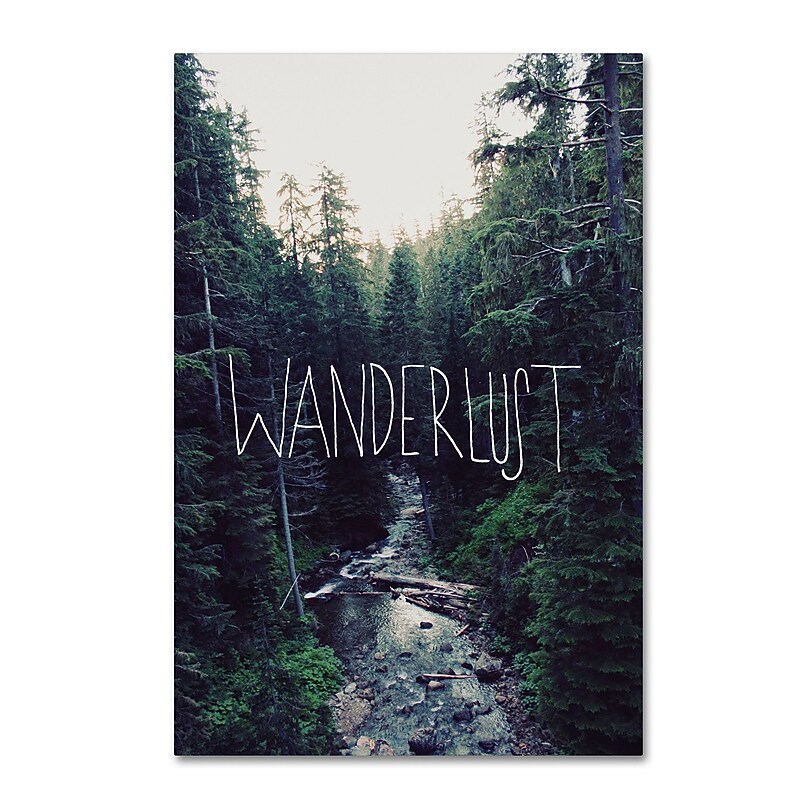 Trademark Fine Art Leah Flores 'Wanderlust Rainier Creek' 22 x 32 (ALI0676-C2232GG) image 1
