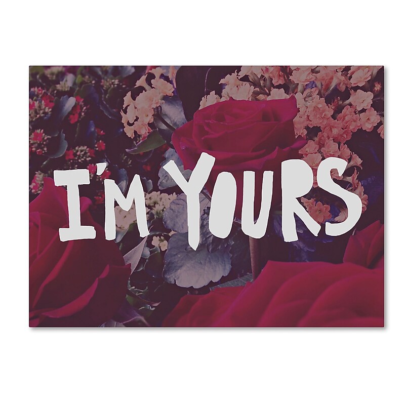 Trademark Fine Art Leah Flores 'I'm Yours' 35 x 47 (ALI0691-C3547GG) image 1