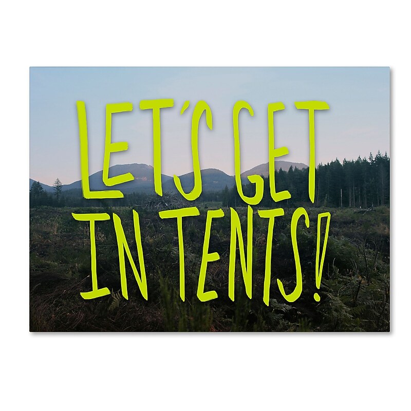 Trademark Fine Art Leah Flores 'Let's Get In Tents' 24 x 32 (ALI0698-C2432GG) image 1