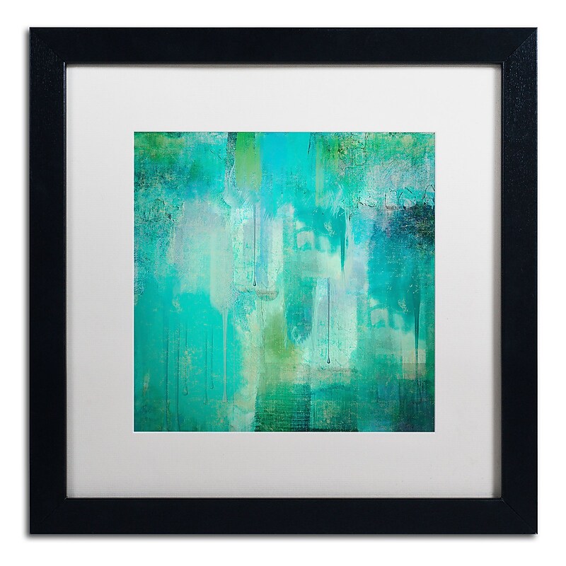 Trademark Fine Art Color Bakery 'Aqua Circumstance' 16 x 16 (ALI0718-B1616MF) image 1