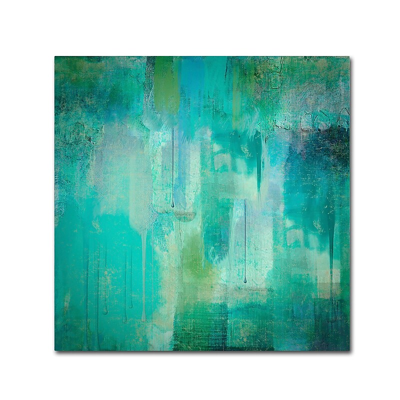Trademark Fine Art Color Bakery 'Aqua Circumstance' 35 x 35 (ALI0718-C3535GG) image 1