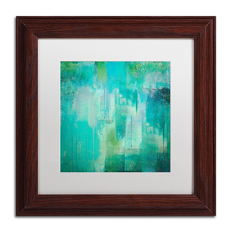 Trademark Fine Art Color Bakery 'Aqua Circumstance' 11 x 11 (ALI0718-W1111MF) image 1