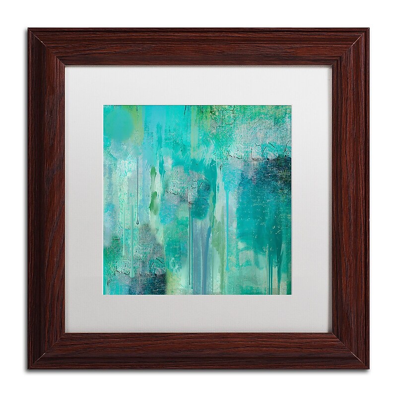 Trademark Fine Art Color Bakery 'Aqua Circumstance II' 11 x 11 (ALI0719-W1111MF) image 1