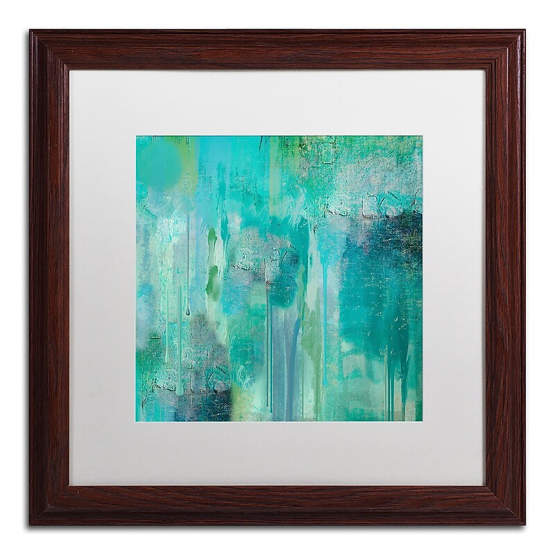 Trademark Fine Art Color Bakery 'Aqua Circumstance II' 16 x 16 (ALI0719-W1616MF) image 1