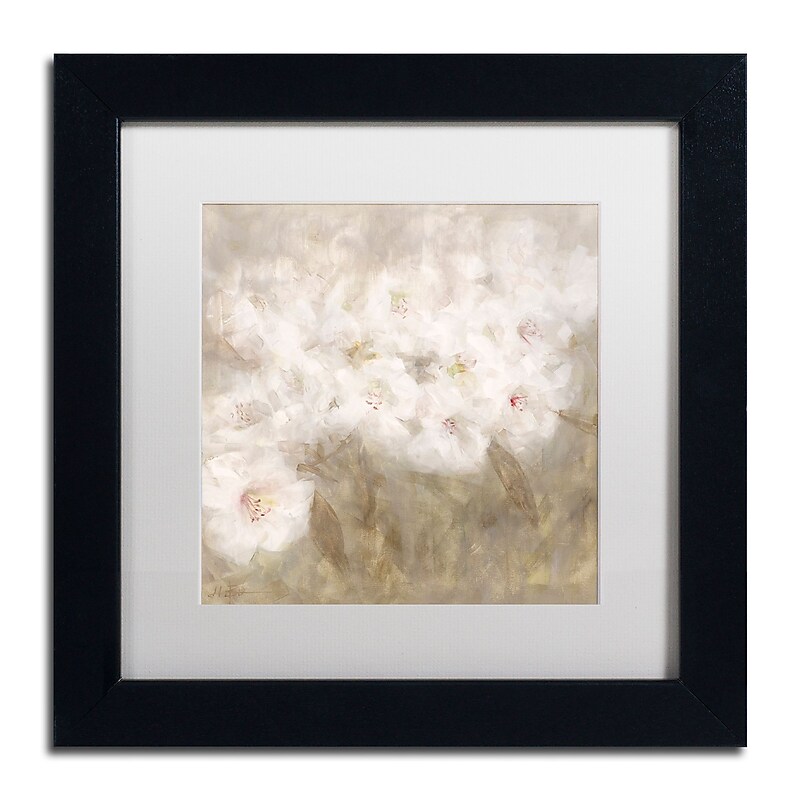 Trademark Fine Art Li Bo 'Wild Flowers I' 11 x 11 Framed Art Print (ALI0750-B1111MF) image 1
