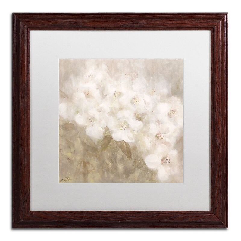 Trademark Fine Art Li Bo 'Wild Flowers II' 16 x 16 Framed Art Print (ALI0751-W1616MF) image 1