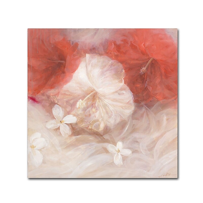 Trademark Fine Art Li Bo 'Hibiscus IV' 35 x 35 (ALI0753-C3535GG) image 1