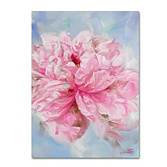 Trademark Fine Art Li Bo 'Pink Peonie II' 14 x 19 (ALI0757-C1419GG