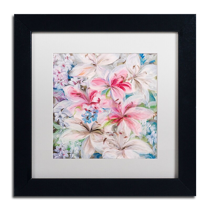 Trademark Fine Art Li Bo 'Lily Patch' 11 x 11 (ALI0759-B1111MF) image 1