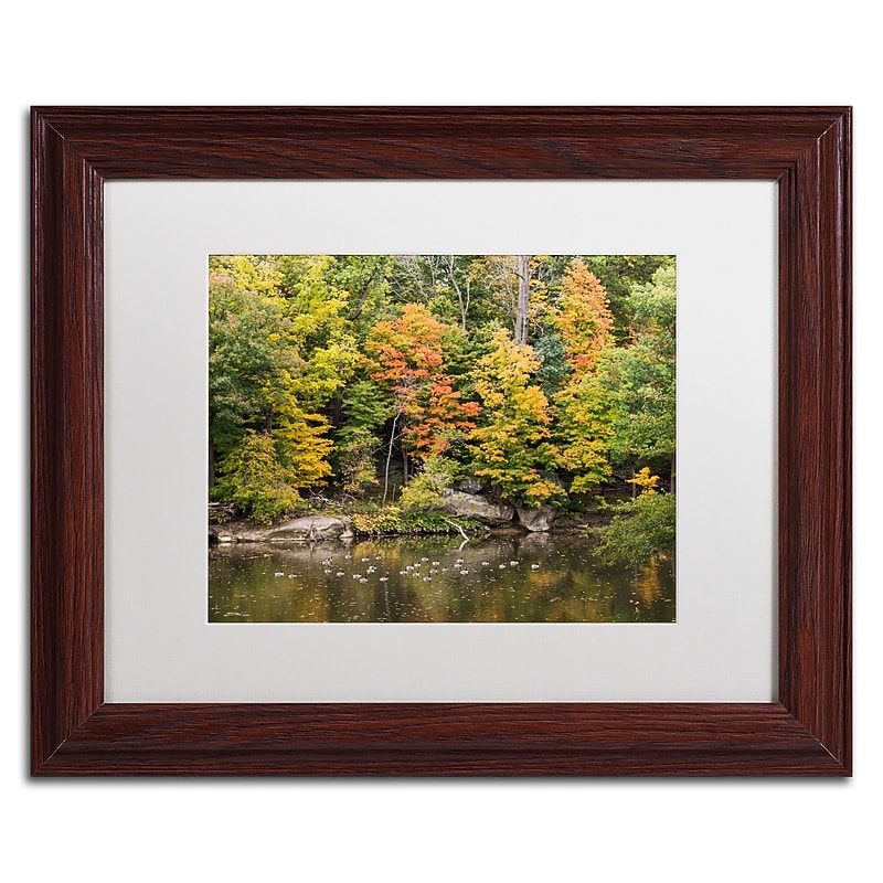 Trademark Fine Art Kurt Shaffer 'Early Fall' 11 x 14 Framed Art Print (KS01031-W1114MF) image 1