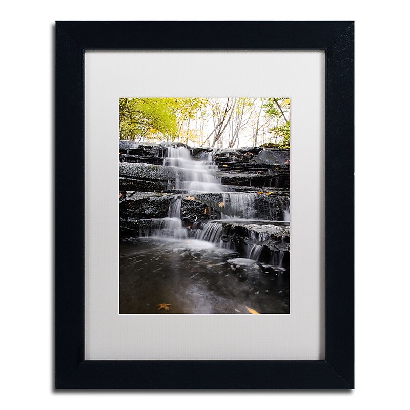 Trademark Fine Art Kurt Shaffer 'Waterfall at Lake View' 11 x 14 (KS01051-B1114MF) image 1