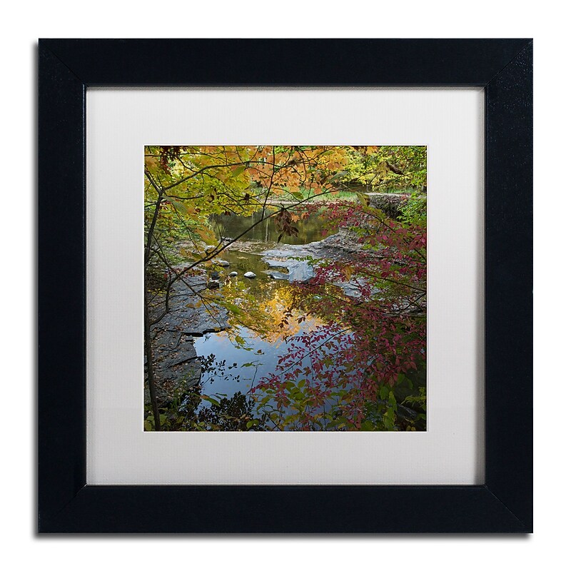 Trademark Fine Art Kurt Shaffer 'Why I Love Autumn 3' 11 x 11 Framed Art Print (KS01053-B1111MF) image 1