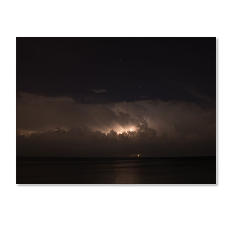 Trademark Fine Art Kurt Shaffer 'Big Dipper Thunderstorm' 24 x 32 (KS01058-C2432GG) image 1