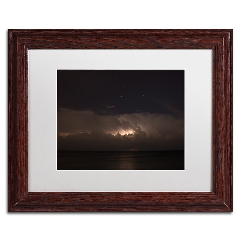 Trademark Fine Art Kurt Shaffer 'Big Dipper Thunderstorm' 11 x 14 (KS01058-W1114MF) image 1