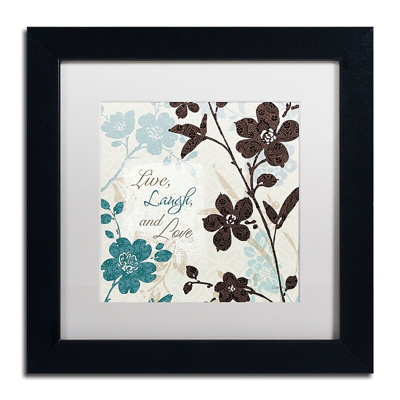 Trademark Fine Art Lisa Audit 'Botanical Touch Quote II' 11 x 11 Framed Art Print (WAP0175-B1111MF) image 1