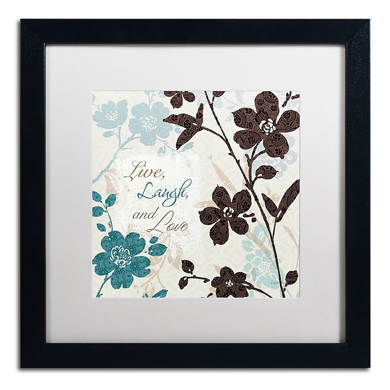 Trademark Fine Art Lisa Audit 'Botanical Touch Quote II' 16 x 16 Framed Art Print (WAP0175-B1616MF) image 1